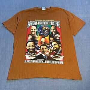 Vintage Y2K Black History 365 T-Shirt Double Sided Rap Hip Hop Tee Sz XL